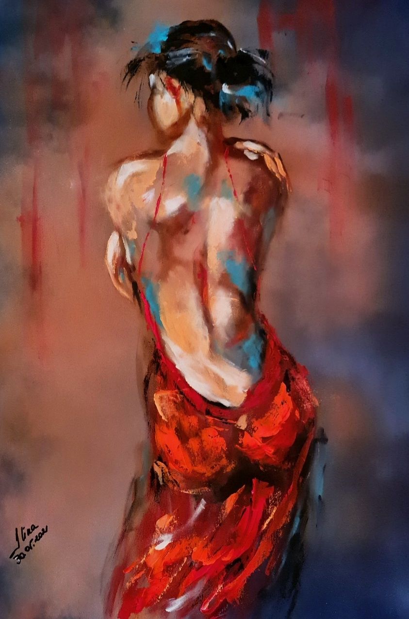 ArteDiAlina.com painting: Shiver down the spine